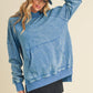 Deb Washed Hoodie BLUE S