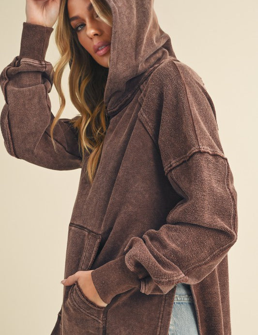 Deb Washed Oversized Hoodie | Hoodies Daverri Fashions