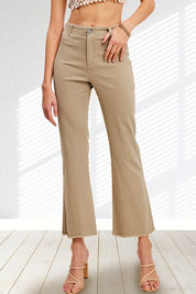 La Miel Soft Washed Stretchy High Rise Pants TAN Jeans