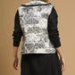 Umgee Toile Quilted Vest with Ruffle Collar - DAVERRI FASHIONS