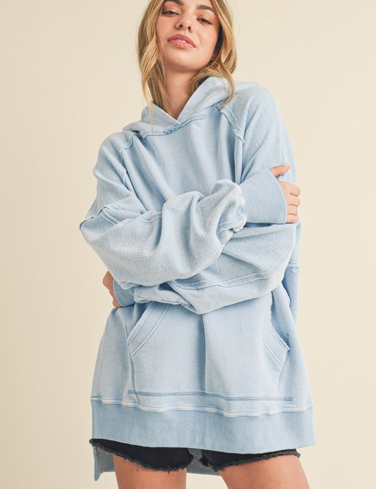 Deb Washed Oversized Hoodie | Hoodies Daverri Fashions