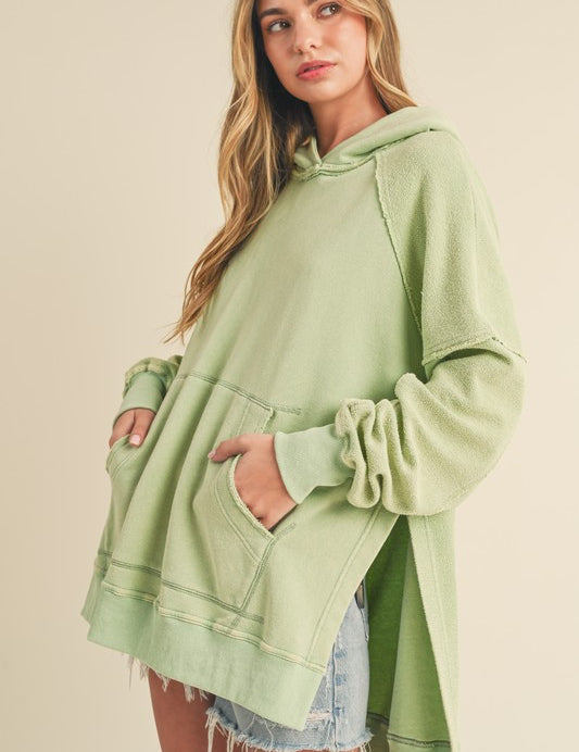 SAGE S Deb Washed Oversized Hoodie | Hoodies Daverri Fashions