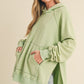 Deb Washed Hoodie SAGE S