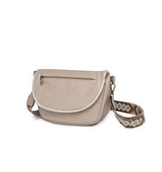 Vintage Vegan Leather Crossbody Bag Cream 1 Handbags