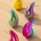 Puffy Hollow Teardrop Earrings Earrings