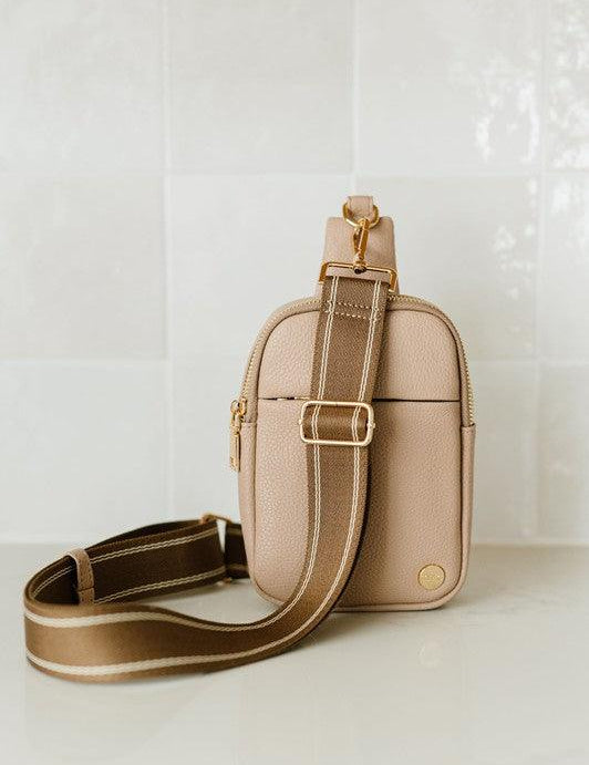 Pebbled Vegan Leather Phone Case Crossbody Belt Bag | Handbags Daverri Fashions