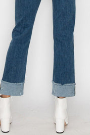 Plus Size High Rise Straight Jeans Jeans