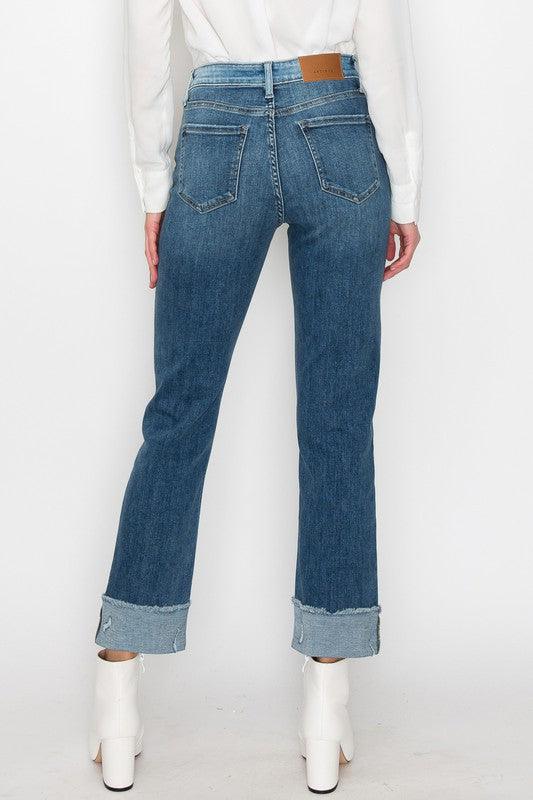 Plus Size High Rise Straight Jeans Jeans