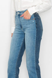 Plus Size High Rise Straight Jeans Jeans