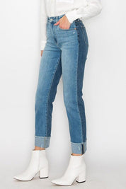 Plus Size High Rise Straight Jeans Jeans