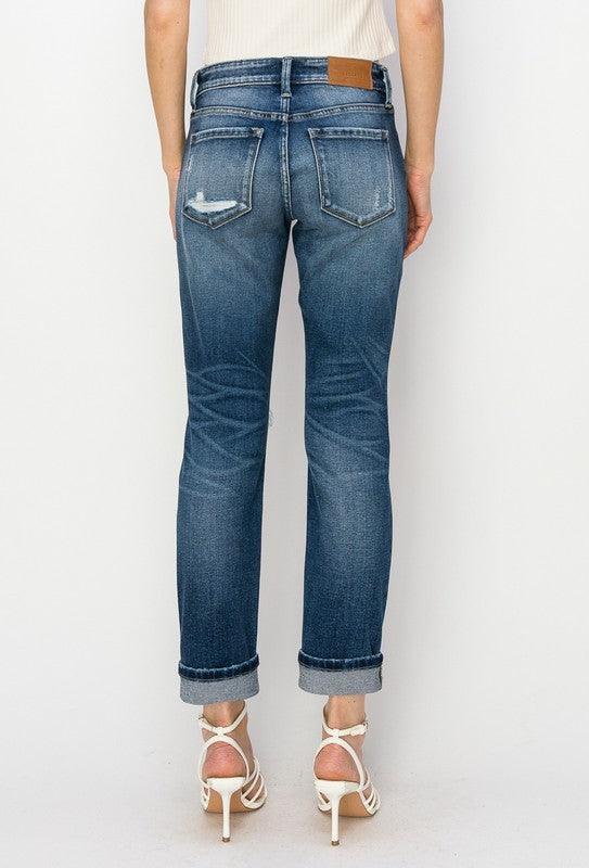 Mid Rise Boyfriend Jeans Jeans