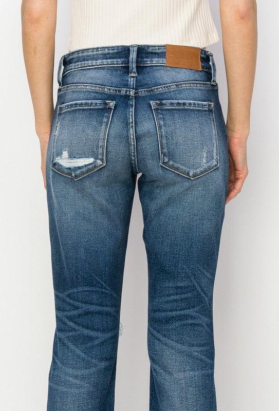 MID RISE BOY FRIEND JEANS