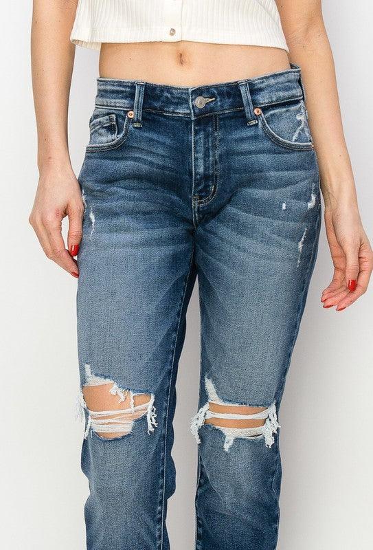 Mid Rise Boyfriend Jeans Jeans