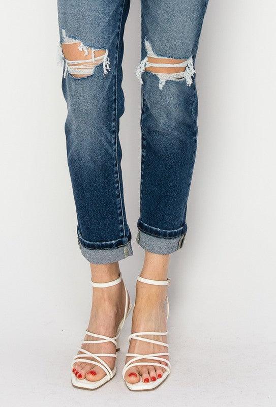 Mid Rise Boyfriend Jeans Jeans