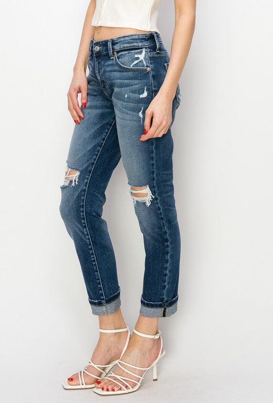 Mid Rise Boyfriend Jeans Jeans