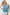 BiBi Blue Chevron Pointelle Pearl Knit Top DENIM Tops