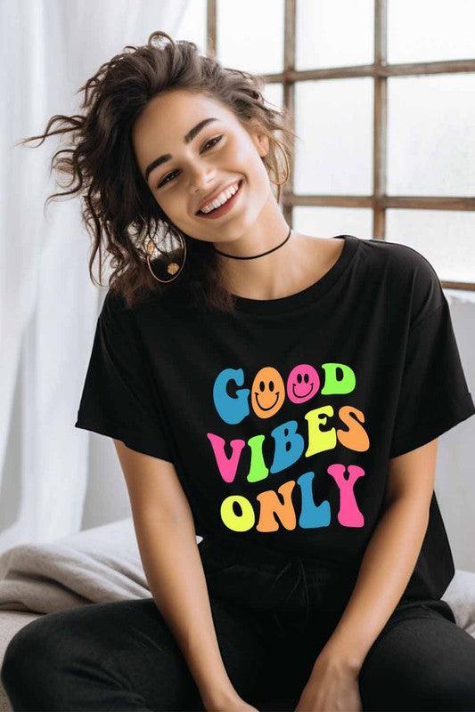 Good Vibes Only Graphic Tee White Graphic Tees