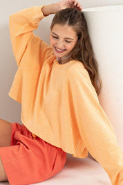 Laid Back Lightweight Cropped Sweatshirt Sweatshirts