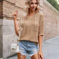 Hooded top khaki