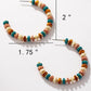 Western Wood Bead Hoop Earrings Earrings