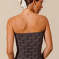 SO ME Jacquard Floral Two Tone Seamless Tube Top Tube Tops