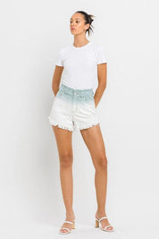 Super High Rise Paperbag Waistband Ombre Shorts ASHFALL Shorts