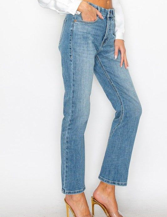 TUMMY CONTROL HIGH RISE STRAIGHT JEANS