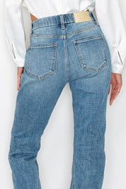 PLUS - TUMMY CONTROL HIGH RISE STRAIGHT JEANS