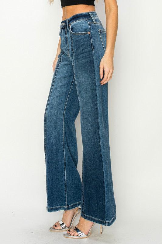 High Rise Relaxed Flared Jeans Jeans