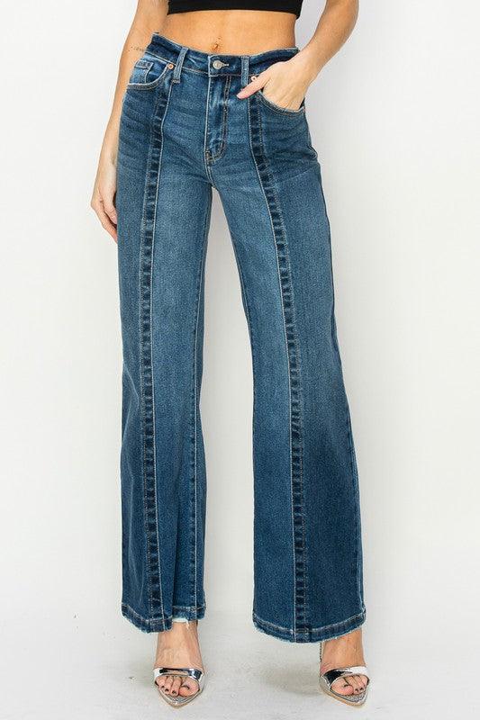 High Rise Relaxed Flared Jeans Jeans