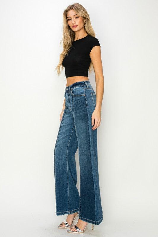 High Rise Relaxed Flared Jeans Jeans