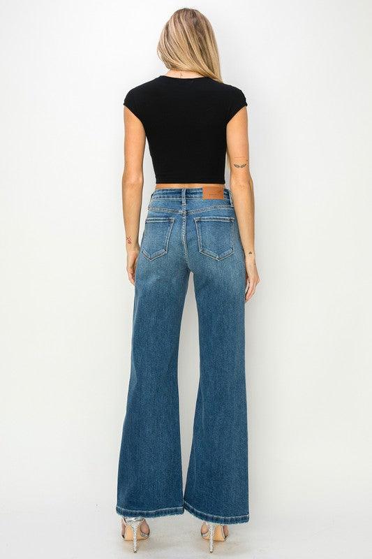 High Rise Relaxed Flared Jeans Jeans