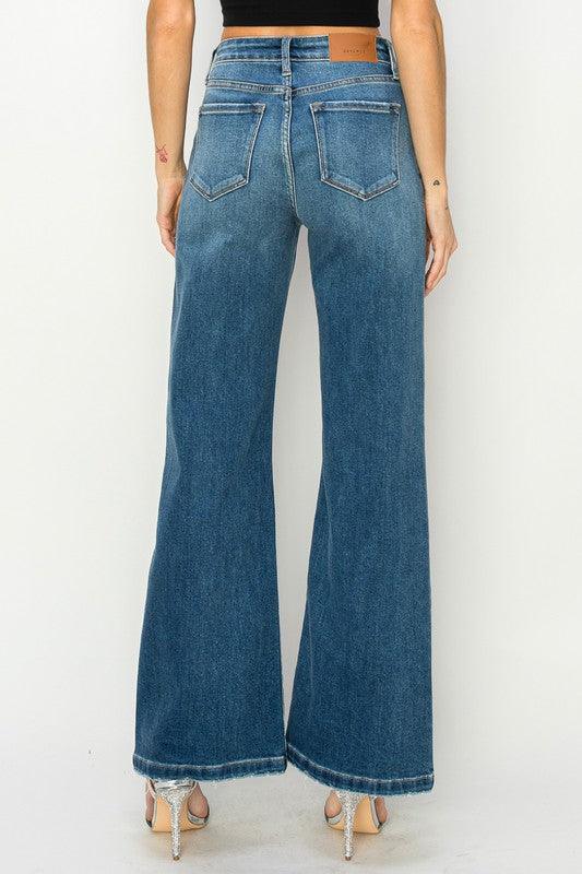 High Rise Relaxed Flared Jeans Jeans