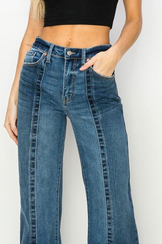 High Rise Relaxed Flared Jeans Jeans