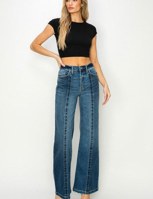 High Rise Relaxed Flared Jeans Jeans