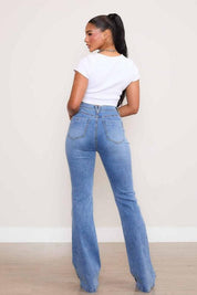 Square Pocket Bootcut Jeans Bottoms