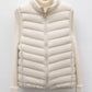 Quilted Zip Up Turtleneck Vest Coat - DAVERRI FASHIONS