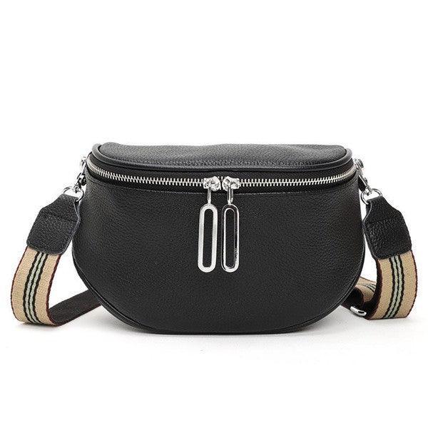Genuine Leather Sling Bag - DAVERRI FASHIONS