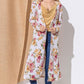 And The Why Floral Kimono Open Front Longline Cardigan - DAVERRI FASHIONS