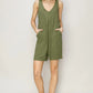 HYFVE V-Neck Sleeveless Romper with Pockets Rompers