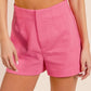 BiBi Pink Bandless Tailored Shorts Shorts