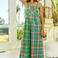 BiBi Multi Color Check Plaid Overall Overalls