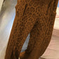 Daverri Fashions Long Sleeve Leopard Print Longline Top and Pants Set - DAVERRI FASHIONS