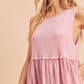 Aemi + Co Round Neck Mini Tank Dress Tank Dresses