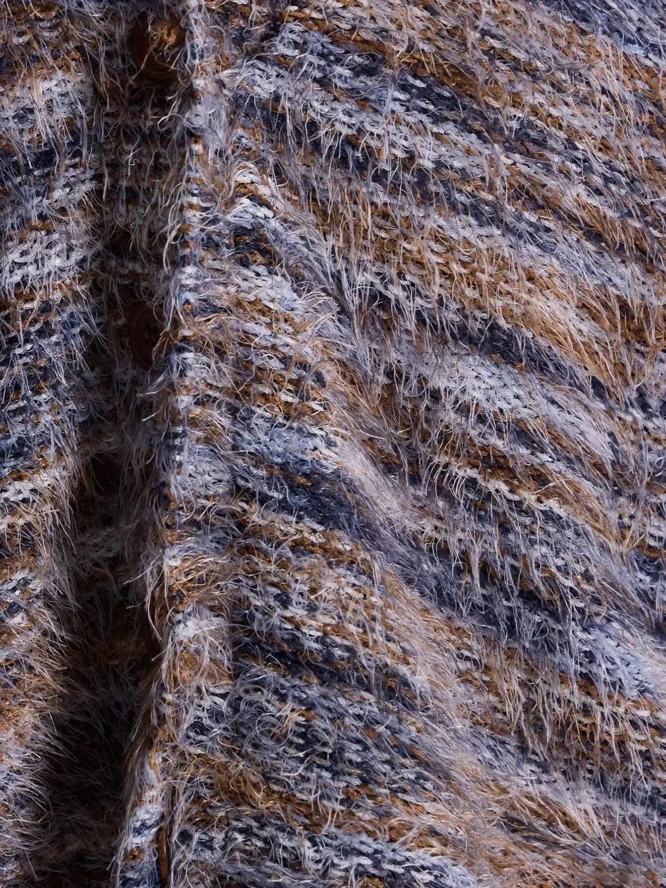 Daverri Fashions Textured Knit Button-Down Cardigan - DAVERRI FASHIONS