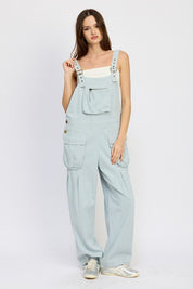 Oversized Cargo Overalls DUSTY BLUE Overalls