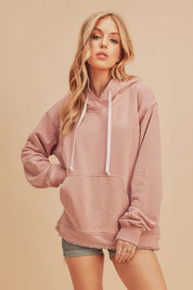 BLUSH S Clara Hooded Sweatshirt | Sweatshirts Daverri Fashions