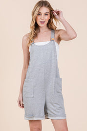 French Terry Shortalls with Pockets Shortalls