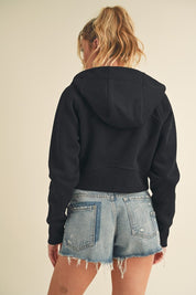 Aemi + Co Cropped Hooded Jacket | Jackets Daverri Fashions