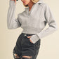 Aemi + Co Cropped Hooded Jacket Jackets
